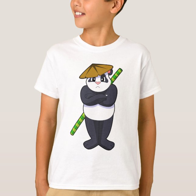 Panda at Stick fight Martial arts.PNG T-Shirt (Front)