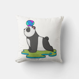Panda at Yoga Fitness Cushion