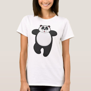 Panda at Yoga Stretching exercise T-Shirt