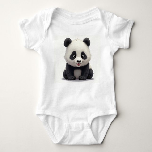 Panda Baby Bodysuit (Front)