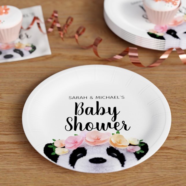 Panda Baby Shower Paper Plate (Creator Uploaded)