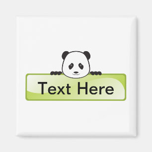 Panda Banner Magnet