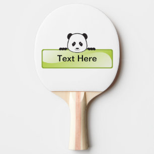 Panda Banner Ping Pong Paddle