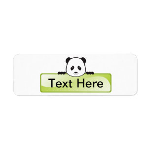 Panda Banner Return Address Label