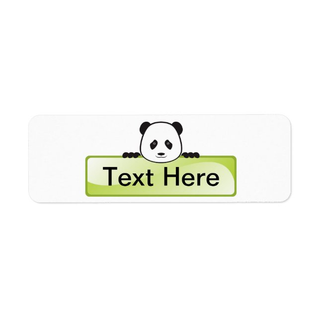 Panda Banner Return Address Label (Front)