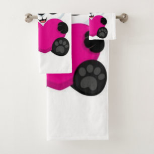 Panda Bath Towel Set