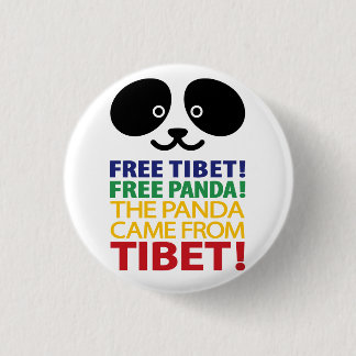 PANDA BEAR 3 CM ROUND BADGE