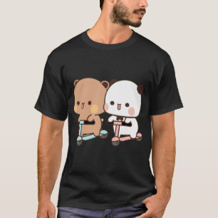 Panda Bear And Brownie True Love Bubu Dudu Couple  T-Shirt