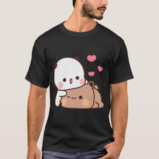 Panda Bear And Brownie True Love Bubu Dudu Couple  T-Shirt