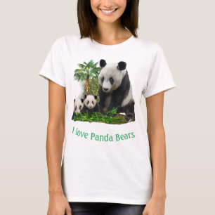 Panda Bear and cubs clothing T-Shirt