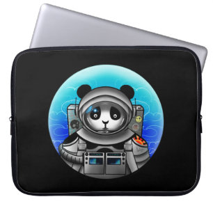 Panda Bear Astronaut Laptop Sleeve