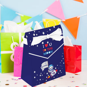 Panda bear astronaut space rocket cute kawaii kids favour box