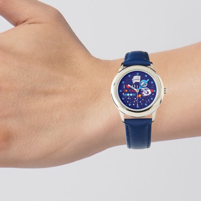Panda bear astronaut space rocket cute kawaii kids watch (Creator Uploaded)
