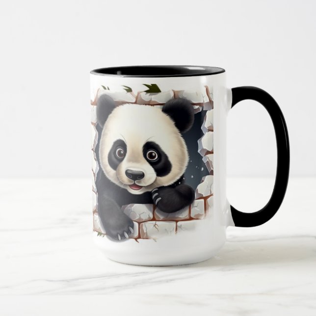 panda bear background mug (Right)