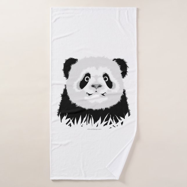 Panda Bear Bath Towel Set (Bath Towel)