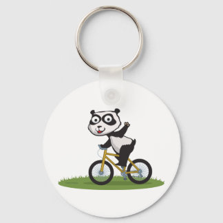 Panda Bear Biker Key Ring
