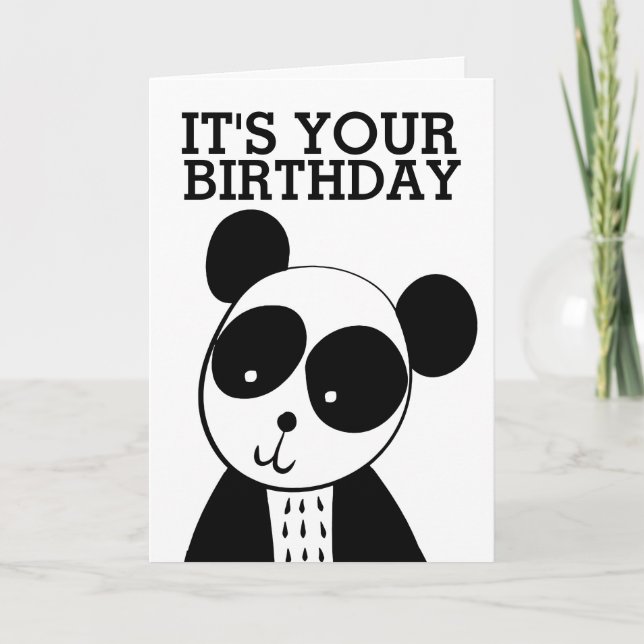 PANDA BEAR BIRTHDAY CARDS (Front)
