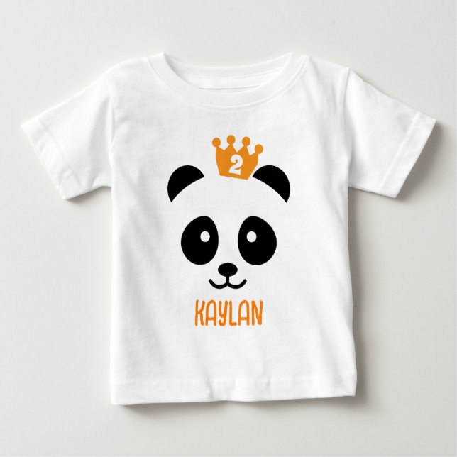 Panda bear birthday shirt (Front)