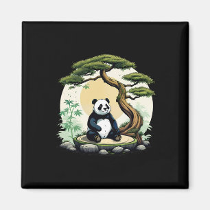 Panda Bear Buddha Zen Yoga Meditation Idea Magnet
