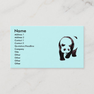 Panda bear business card