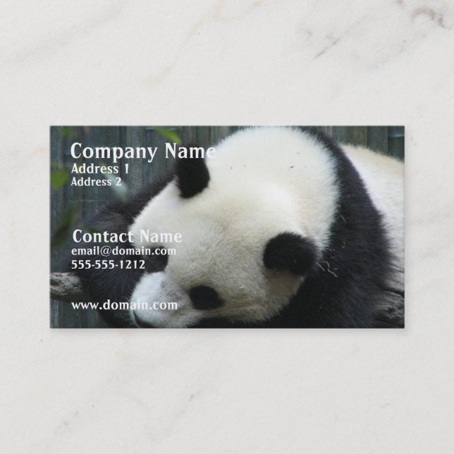 Panda Bear Business Card (Front)