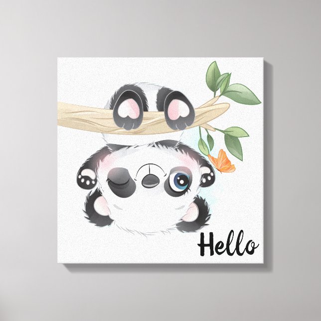 Panda Bear Canvas Print (Front)
