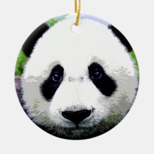Panda Bear Ceramic Tree Decoration