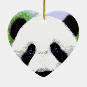Panda Bear Ceramic Tree Decoration
