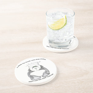 Panda Bear Chef Chocolate Coaster