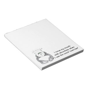 Panda Bear Chef Chocolate Notepad