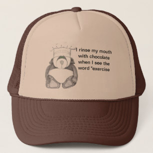 Panda Bear Chef Chocolate Trucker Hat