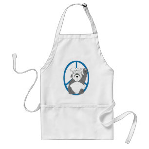 Panda Bear Chef Peace Standard Apron