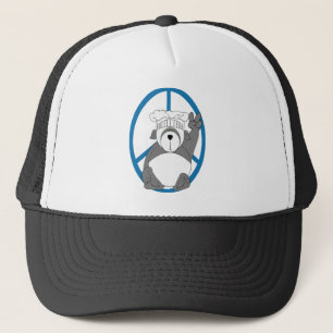 Panda Bear Chef Peace Trucker Hat