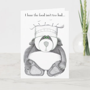 Panda Bear Chef Picture Card