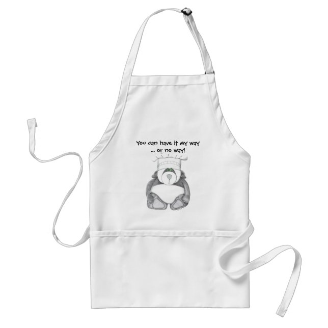 Panda Bear Chef Picture Standard Apron (Front)