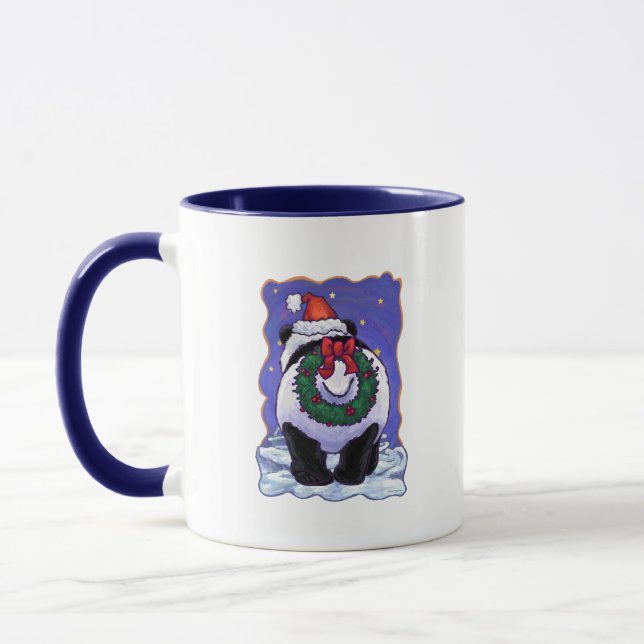 Panda Bear Christmas Mug (Left)