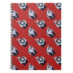 Panda Bear Christmas Notebook