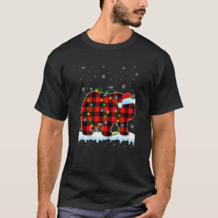 Panda Bear Christmas Santa Hat Cute Animals Xmas L T-Shirt