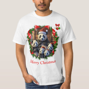 Panda Bear Christmas t-shirts