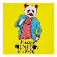 Panda Bear Classy Until Kickoff American football