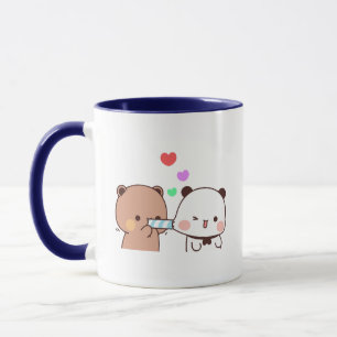Panda bear couple, Cute bubu and dudu hugs love Mug