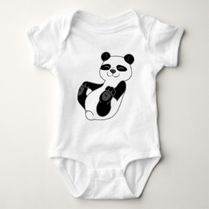 Panda Bear Cub Baby Bodysuit
