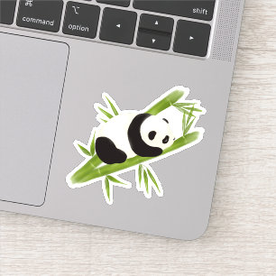 Panda Bear Custom-Cut Vinyl Sticker