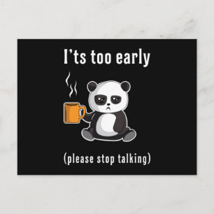 Panda Bear Cute Animal Pandas Paw Funny Gift Idea Postcard