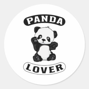 Panda Bear Cute Paw Animal China Pandas Funny Gift Classic Round Sticker