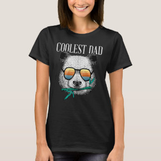 Panda Bear Dad Coolest Father Fun Father's Day Su T-Shirt