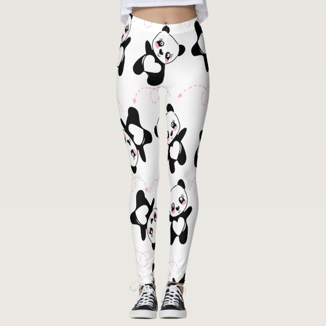 Panda Bear Dance Leggings (Front)