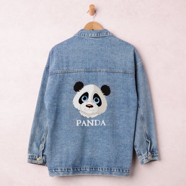 Panda Bear Design Denim Jacket (Hangar)