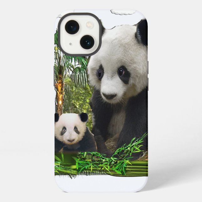 Panda bear designs iPhone case (Back)