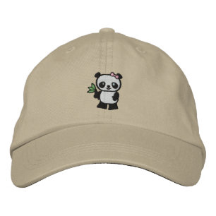 Panda Bear Embroidered Hat